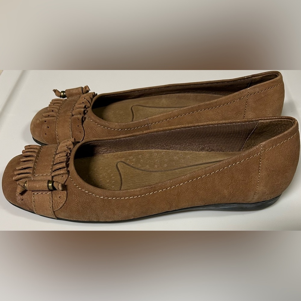 Brown flats. Trotters
